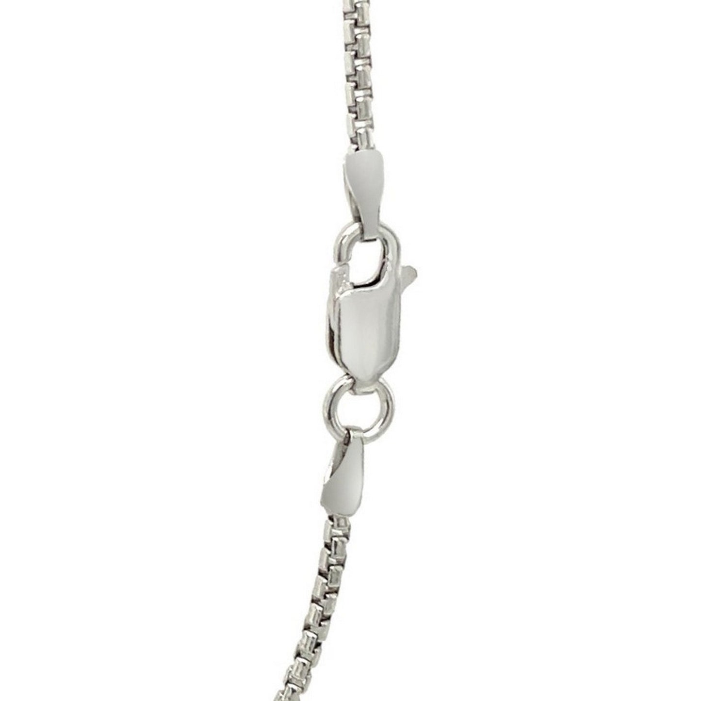 Sterling Silver Rhodium Plated Round Box Chain (1.50 mm)