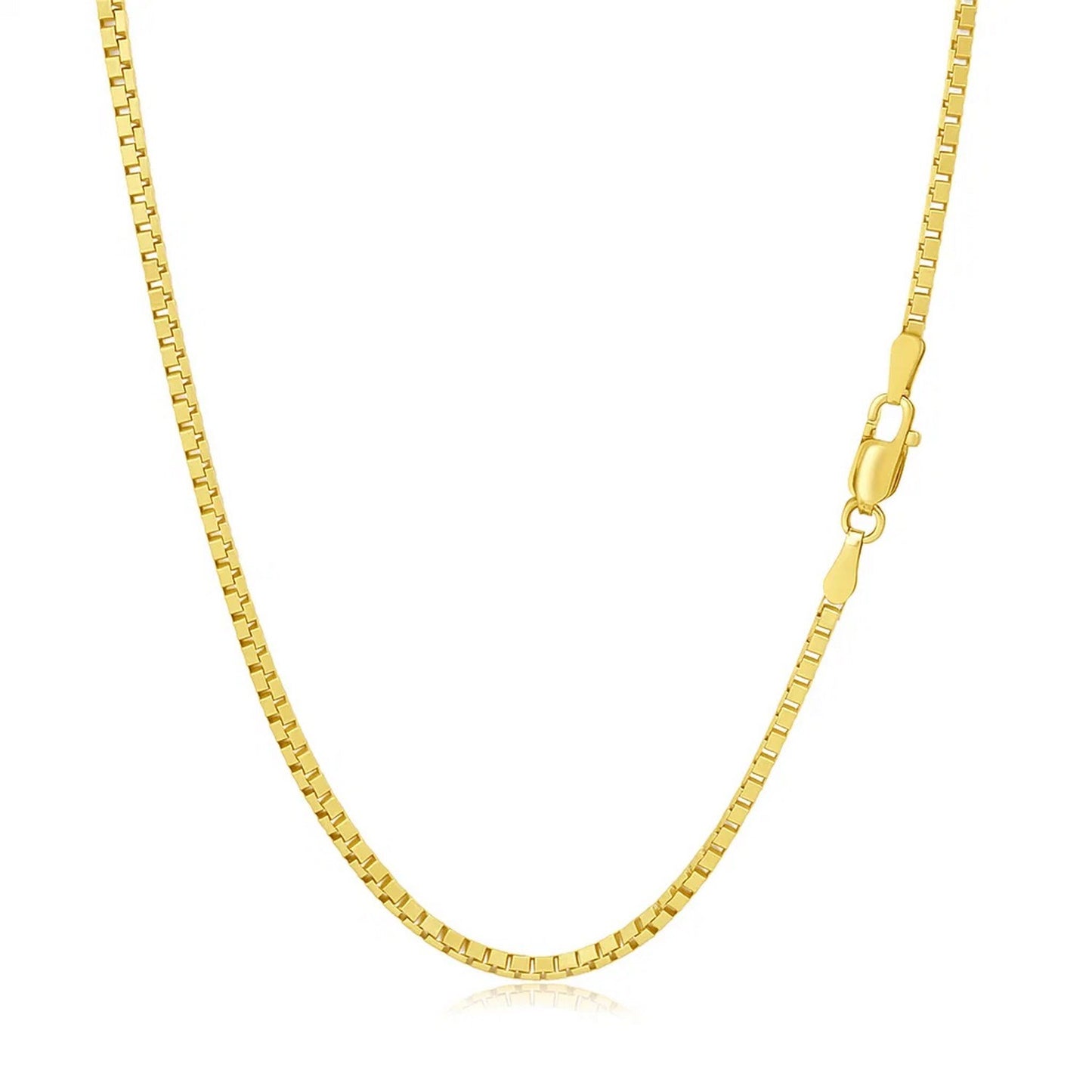 14K Yellow Gold Classic Box Chain (1.7 mm)